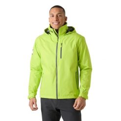 Kurtka z kapturem Helly Hansen Crew 2. Zielone kurtki Helly Hansen, xl, bez wzorów, z materiału. Za 818.00 zł.