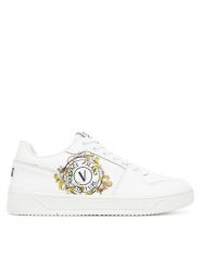 Versace Jeans Couture Sneakersy 78YA3SJ1 Biały. Białe buty sportowe casual Versace Jeans Couture, bez wzorów, z jeansu, bez zapięcia. Za 989.99 zł.