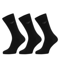 Skarpety długie Emporio Armani Underwear. Czarne skarpety Emporio Armani Underwear, bez wzorów. Za 119.99 zł.