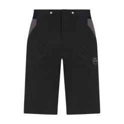 Spodenki trekkingowe męskie La Sportiva Guard. Czarne krótkie spodenki sportowe La Sportiva, l, bez wzorów, z elastanu. Za 423.85 zł.