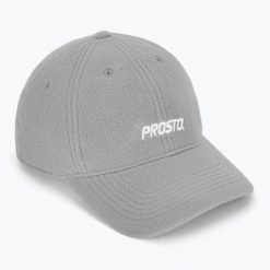 Czapka z daszkiem PROSTO Fleece. Szare czapki z daszkiem Prosto., bez wzorów, z materiału. Za 73.99 zł.