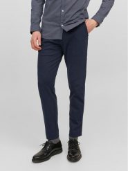 Jack&Jones Chinosy Marco 12237523 Granatowy Slim Fit. Niebieskie eleganckie spodnie Jack&Jones, m, z syntetyku. Za 119.99 zł.