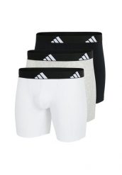 Bokserki Active Flex Cotton 3 pak. Niebieskie bokserki Adidas, l, bez wzorów, z bawełny. Za 130.99 zł.