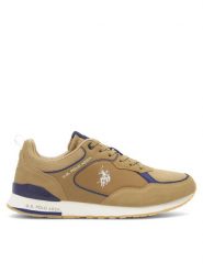 U.S. Polo Assn. Sneakersy TABRY007 Brązowy. Brązowe buty sportowe casual U.S. Polo Assn., bez wzorów, z materiału, bez zapięcia. Za 188.99 zł.