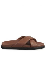 Gant Klapki Nicebro 26601894 Brązowy. Brązowe klapki GANT, ze skóry. Za 419.99 zł.