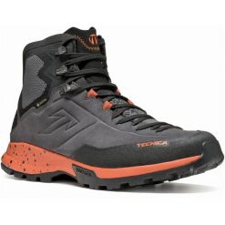 Buty trekkingowe męskie Tecnica Forge Hike Mid Gtx. Szare buty trekkingowe TECNICA, bez wzorów, z materiału, za kostkę, bez zapięcia. W wyprzedaży za 629.25 zł.