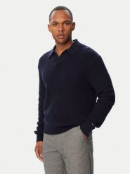 Tommy Hilfiger Sweter Fisherman MW0MW42804 Granatowy Regular Fit. Niebieskie swetry rozpinane Tommy Hilfiger, l, bez wzorów, z syntetyku, bez kołnierzyka, bez ramiączek. Za 649.99 zł.