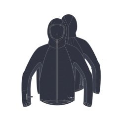 Kurtka przeciwdeszczowa z kapturem CMP. Brązowe kurtki softshell CMP, bez wzorów, z softshellu, z kapturem. Za 340.00 zł.