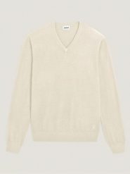 Rodier Wełniany sweter w kolorze kremowym rozmiar: XL. Brązowe swetry nierozpinane Rodier, xl, bez wzorów, z wełny, bez kołnierzyka, bez ramiączek. Za 260.99 zł.