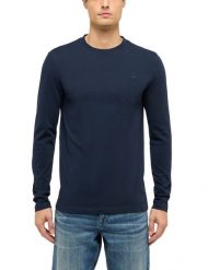 Męski Longsleeve Mustang Style Arlington Dark Sapphire 1016874 4136. Niebieskie bluzki z długim rękawem Mustang, m, bez wzorów, bez kołnierzyka, bez ramiączek. Za 109.99 zł.