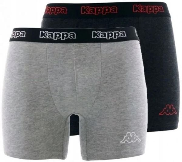 Bokserki Kappa 2-pak Ciemnoszary-Jasnoszary Ciemnoszary/szary St. Szare bokserki Kappa, m, bez wzorów, z bawełny. Za 35.90 zł.