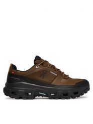On Trekkingi Cloudrock Low Waterproof 3MF10254228 Brązowy. Brązowe buty trekkingowe On, bez wzorów, z materiału, bez zapięcia. Za 859.99 zł.