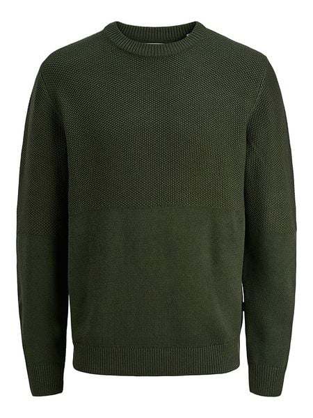 Jack & Jones Sweter w kolorze khaki rozmiar: L. Brązowe swetry nierozpinane Jack & Jones, l, bez wzorów, bez kołnierzyka, bez ramiączek. Za 87.81 zł.
