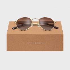 Okrągłe okulary ze stali nierdzewnej Lifestyle Siroko Camden. Brązowe okulary przeciwsłoneczne SIROKO, okrągłe. Za 211.00 zł.