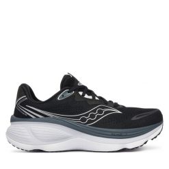 Buty do biegania Saucony. Czarne buty do biegania Saucony, bez wzorów, bez zapięcia, do biegania. Za 799.99 zł.