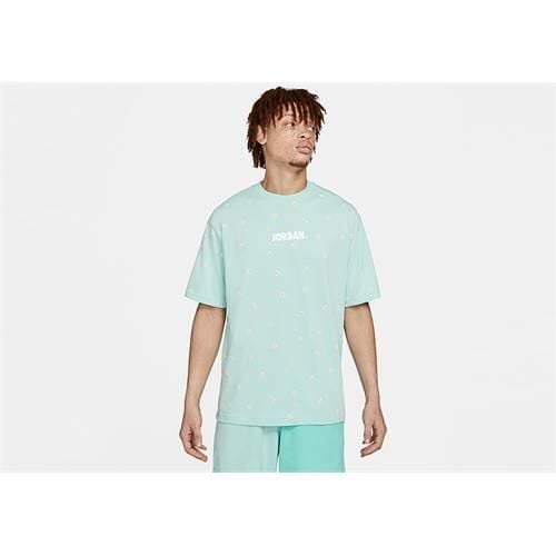 Koszulka sportowa męska Nike Air Jordan Jumpman Classics. Zielone t-shirty sportowe Nike, bez wzorów, bez ramiączek. Za 179.00 zł.