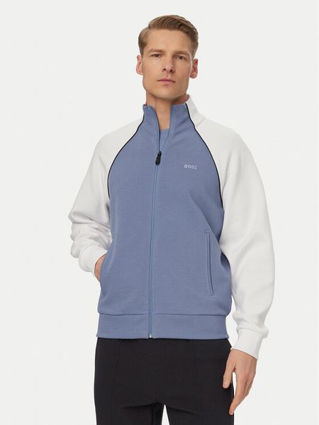 BOSS Bluza Join Skaz 50553566 Niebieski Regular Fit. Niebieskie bluzy Boss, m, bez wzorów, z syntetyku, bez kaptura. Za 645.99 zł.