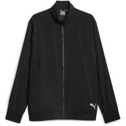 Kurtka męskie Puma Zip up Tracksuit Jacket Fit Woven. Czarne kurtki Puma, l, bez wzorów, z materiału, bez kaptura. Za 290.00 zł.