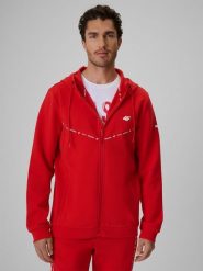4F Bluza kibica z kapturem męska - czerwona L. Czerwone bluzy z kapturem 4F, l, bez wzorów, z kapturem. Za 249.99 zł.