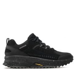 Trekkingi Skechers. Czarne buty trekkingowe Skechers, bez wzorów, bez zapięcia. Za 339.99 zł.