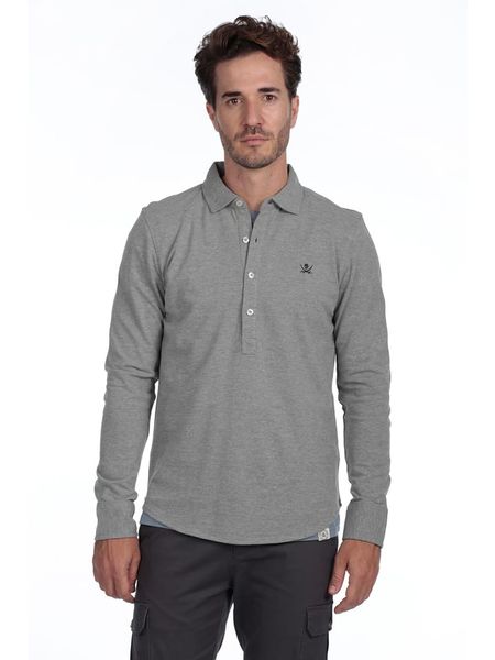 The Time of Bocha Koszulka polo w kolorze szarym rozmiar: L. Szare koszulki polo The Time of Bocha, l, bez wzorów, z bawełny, bez kołnierzyka, bez ramiączek. Za 126.99 zł.