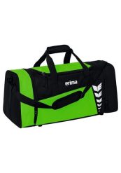 Torba sportowa Erima Six Wings. Czarne torby na ramię Erima, bez wzorów, z poliesteru, na ramię, z nadrukiem, bez dodatków. Za 119.99 zł.