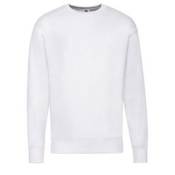 Lekka Męska Bluza Z Kapturem. Białe bluzy z kapturem Fruit of the Loom, l, bez wzorów, z kapturem. Za 55.99 zł.