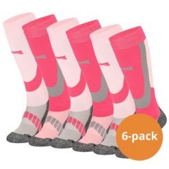 Skarpety narciarskie Xtreme, 6 par, Multi Różowy. Czerwone skarpety XTREME SOCKSWEAR, bez wzorów. Za 499.99 zł.