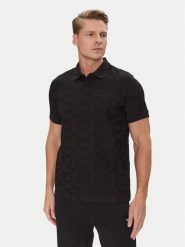BOSS Polo Pirax 50538191 Czarny Relaxed Fit. Czarne koszulki polo Boss, l, bez wzorów, z bawełny, bez kołnierzyka, bez ramiączek. Za 499.99 zł.