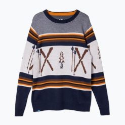 Sweter męski KAVU Highline. Niebieskie swetry nierozpinane KAVU, m, bez wzorów, bez kołnierzyka, bez ramiączek. Za 289.99 zł.