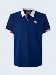 Pepe Jeans Koszulka polo w kolorze granatowym rozmiar: L. Niebieskie koszulki polo Pepe Jeans, l, bez wzorów, z bawełny, bez kołnierzyka, bez ramiączek. Za 141.52 zł.