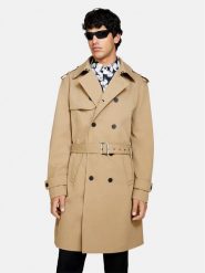 Sisley Trencz 21ZHSN02Z Beżowy Regular Fit. Brązowe płaszcze Sisley, m, bez wzorów, z syntetyku, bez kaptura. Za 1,439.00 zł.