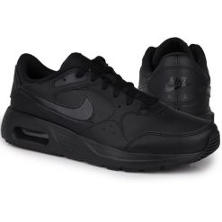 Buty męskie sportowe sneakersy Nike AIR MAX SC LEA. Czarne buty sportowe casual Nike, bez wzorów, bez zapięcia, nike air max. Za 429.00 zł.
