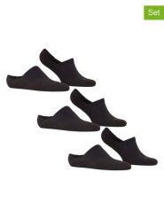 Falke Sportowe skarpety-stopki (3 pary) w kolorze czarnym rozmiar: 44/45. Czarne skarpetki sportowe Falke, bez wzorów. Za 83.22 zł.