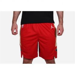 Spodnie koszykarskie męskie Nike Nba New Orleans Pelicans. Czerwone szorty Nike, l, bez wzorów, z materiału, sportowe. Za 382.00 zł.
