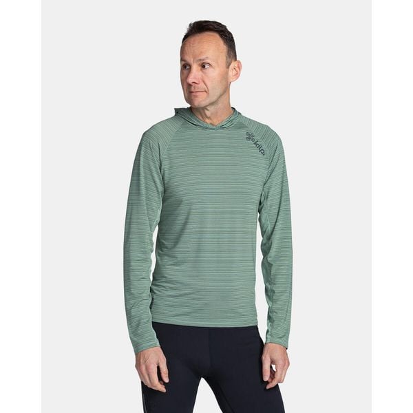 Męska bluza fitness Kilpi AILEEN-M. Zielone bluzy z kapturem Kilpi, m, bez wzorów, z materiału, z kapturem. Za 163.85 zł.