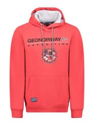 Geographical Norway Bluza "Gvick" w kolorze czerwonym rozmiar: XXL. Czerwone bluzy z kapturem Geographical Norway, xxl, bez wzorów, z kapturem. Za 123.25 zł.