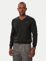Polo Ralph Lauren Sweter 710941105003 Szary Regular Fit. Szare swetry rozpinane Polo Ralph Lauren, l, bez wzorów, z wełny, bez kołnierzyka, bez ramiączek. Za 919.99 zł.