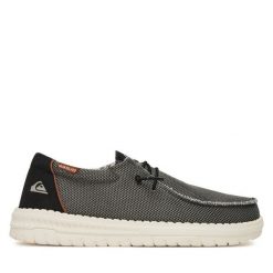 Półbuty Quiksilver. Szare eleganckie półbuty Quiksilver, bez wzorów, bez obcasa, bez zapięcia. Za 179.99 zł.