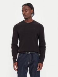 Calvin Klein Sweter LV04LB327G Czarny Regular Fit. Czarne swetry rozpinane CALVIN KLEIN, m, bez wzorów, z bawełny, bez kołnierzyka, bez ramiączek. Za 469.99 zł.