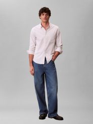 Calvin Klein Jeans koszula casual Mężczyźni Regular Fit Bawełna szary, S. Szare koszule Calvin Klein Jeans, m, bez wzorów, z bawełny, bez kołnierzyka, bez ramiączek. Za 229.95 zł.