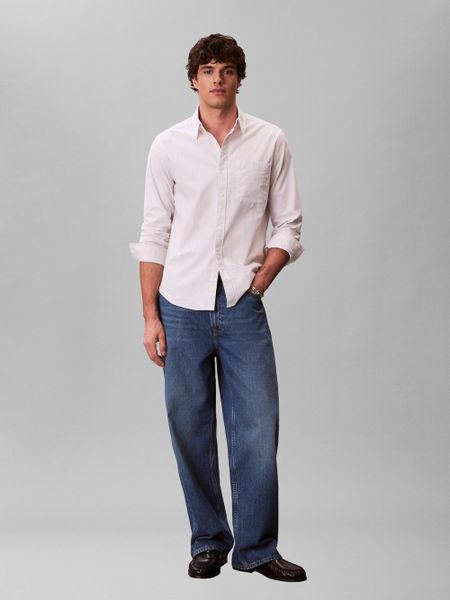 Calvin Klein Jeans koszula casual Mężczyźni Regular Fit Bawełna szary, S. Szare koszule Calvin Klein Jeans, m, bez wzorów, z bawełny, bez kołnierzyka, bez ramiączek. Za 229.95 zł.