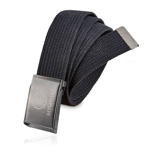 Pasek parciany BETLEWSKI PRCB-01_GR-2 M c. szary. Szare paski Betlewski, bez wzorów, z materiału. Za 44.99 zł.