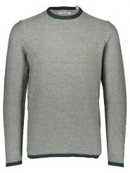 ONLY & SONS Sweter "Timmy" w kolorze ciemnozielonym rozmiar: S. Zielone swetry nierozpinane Only & Sons, s, bez wzorów, z bawełny, bez kołnierzyka, bez ramiączek. Za 66.31 zł.