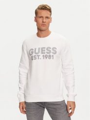 Guess Bluza M4YQ08 K9Z21 Biały Regular Fit. Białe bluzy Guess, m, z aplikacjami, z syntetyku, bez kaptura. Za 379.99 zł.