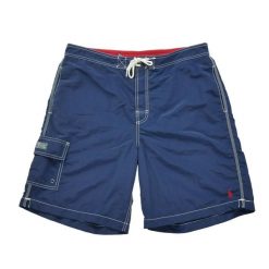 Second life - Męskie kąpielówki granatowe - Jak nowy. Niebieskie kąpielówki RALPH LAUREN, l, bez wzorów. Za 204.44 zł.