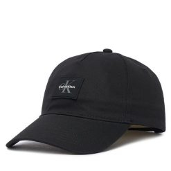 Czapka z daszkiem Calvin Klein. Czarne czapki z daszkiem CALVIN KLEIN, bez wzorów. Za 189.99 zł.