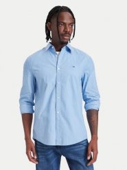 Tommy Jeans Koszula DM0DM22026 Niebieski jasny Regular Fit. Niebieskie koszule Tommy Jeans, m, bez wzorów, z bawełny, bez kołnierzyka, bez ramiączek. Za 329.99 zł.