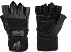 Dallas Rękawiczki z owijkami na nadgarstki - Czarny. Czarne rękawiczki GORILLA WEAR, bez wzorów. Za 165.00 zł.