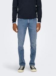 ONLY & SONS Dżinsy - Slim fit - w kolorze niebieskim rozmiar: W31/L34. Niebieskie jeansy Only & Sons, l. Za 83.62 zł.